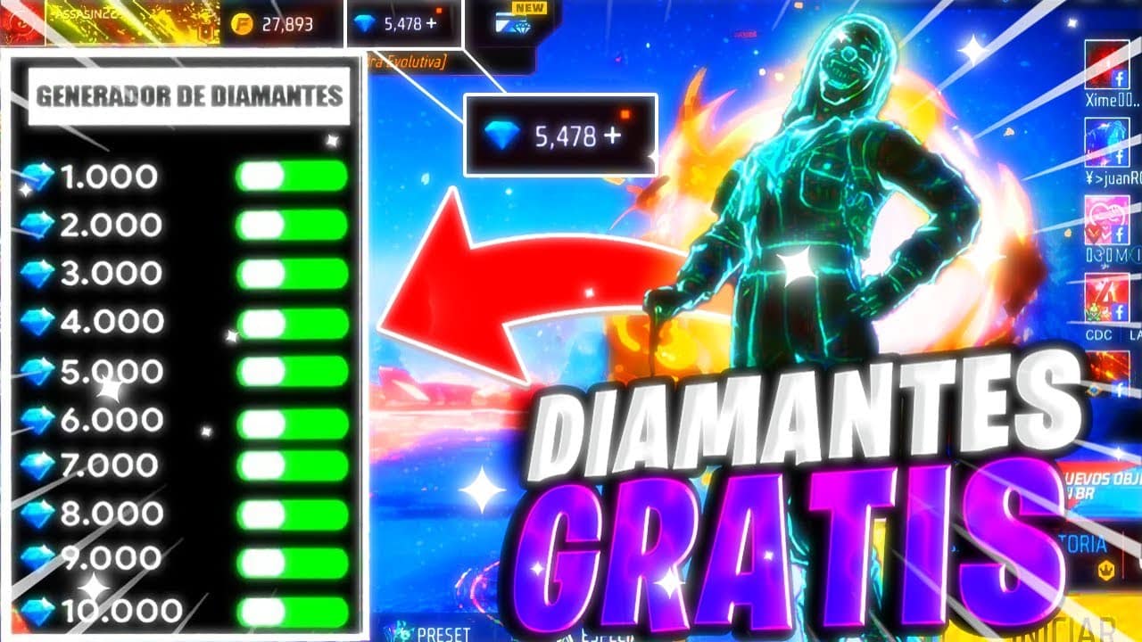cual es la forma de conseguir diamantes en free fire facilmente