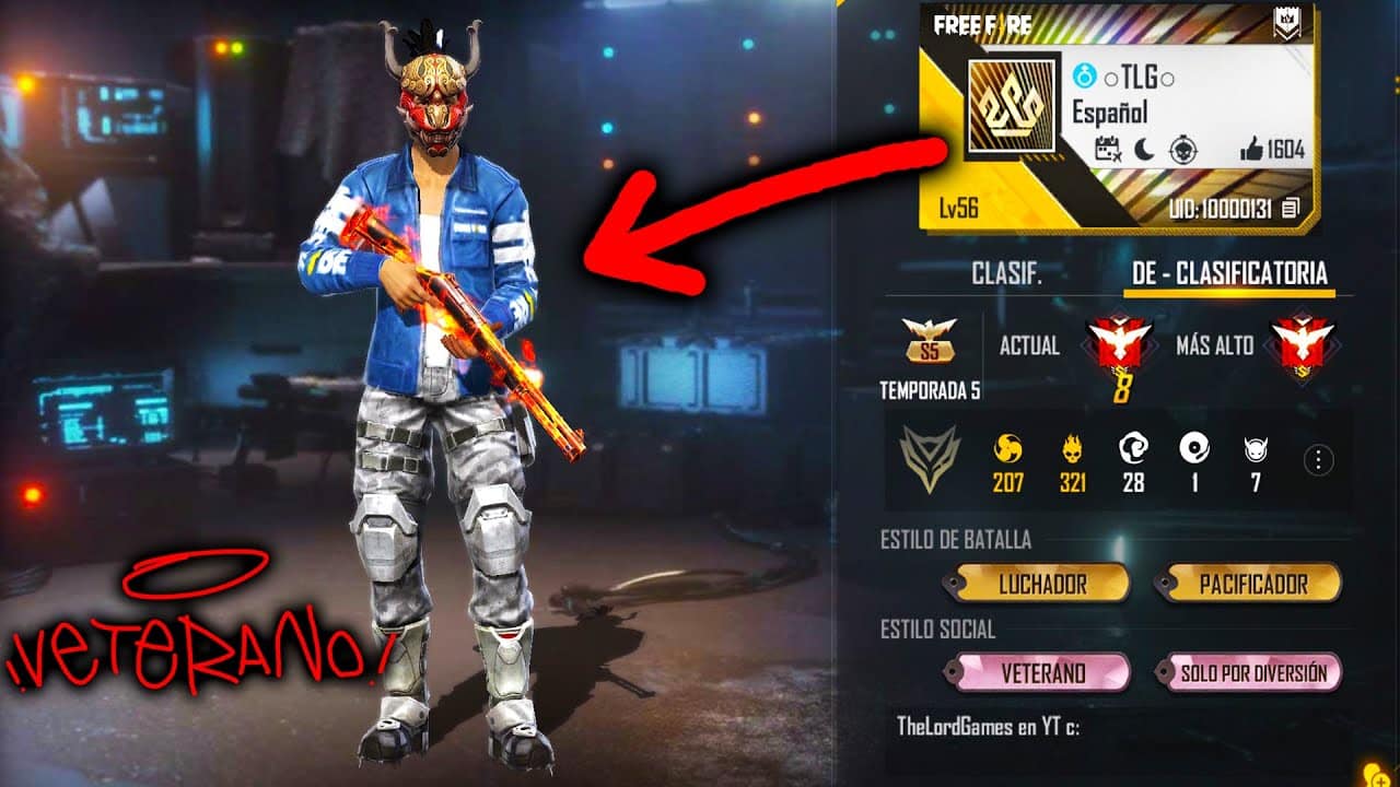 que son las cuentas veteranas de free fire y por que todos las quieren